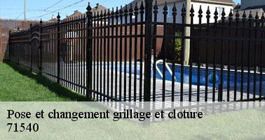 Pose et changement grillage et cloture lucenay-l-eveque-71540 Clement david paysagiste
