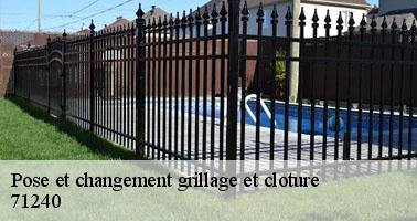 Pose et changement grillage et cloture varennes-le-grand-71240 Clement david paysagiste